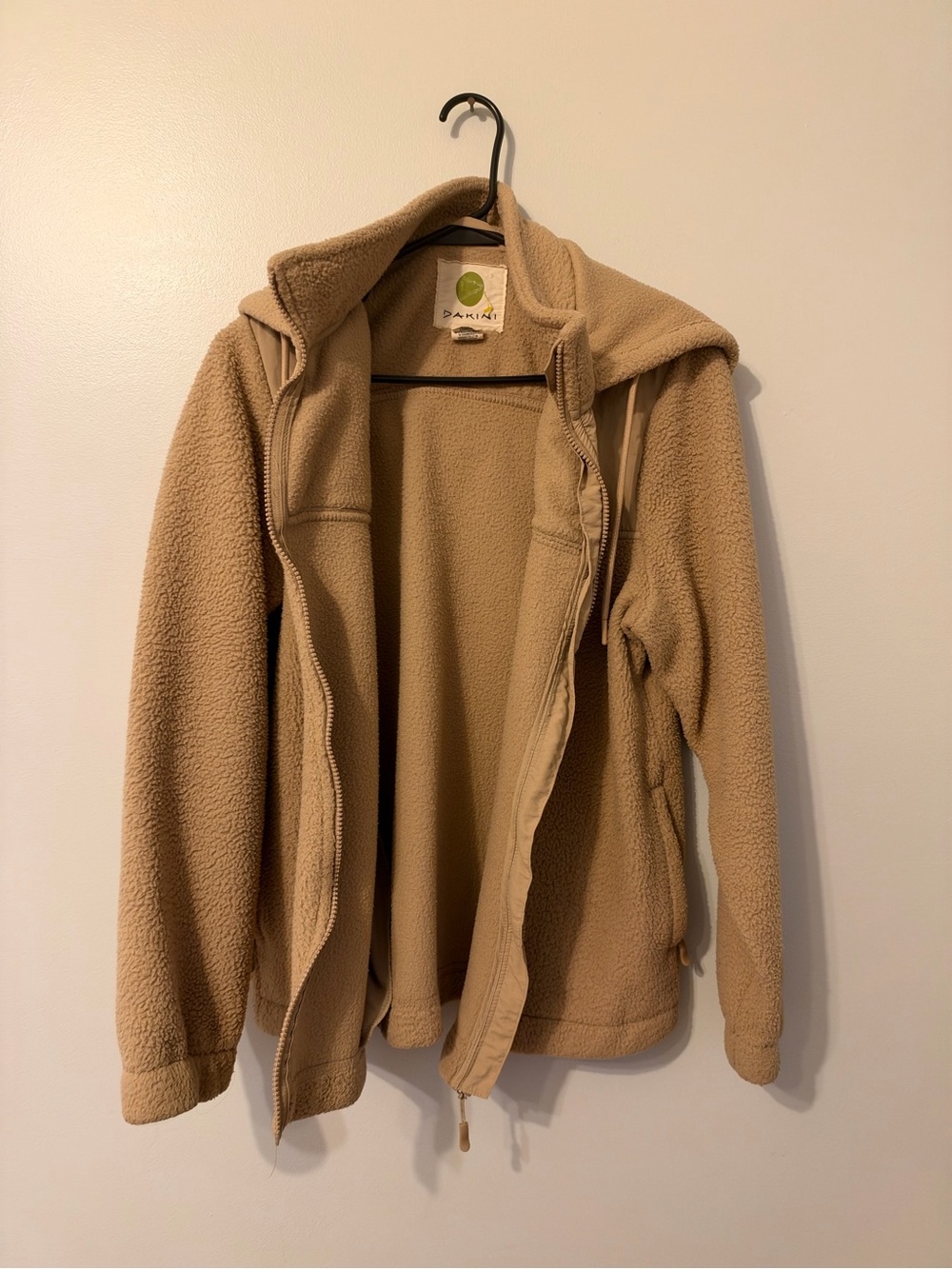 Dakine women’s Tan Fleece Jacket with Hood